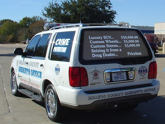 Seizing cars for drug dealers