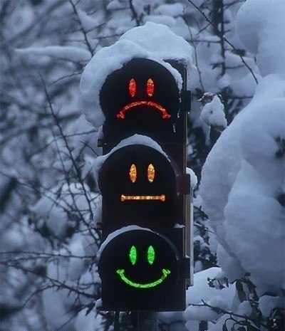 Smiley Traffic Lights