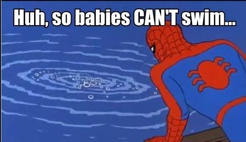 Swimming baby realisation