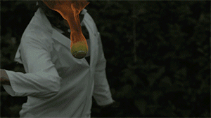 Tennis Ball On Fire