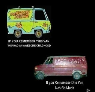 The mystery machine van