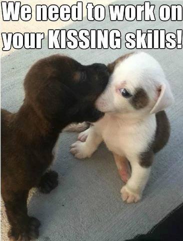 We need to work on your kissing skills