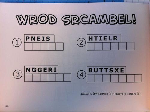 Word Scramble - Check it again