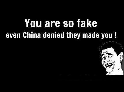 You are so fake