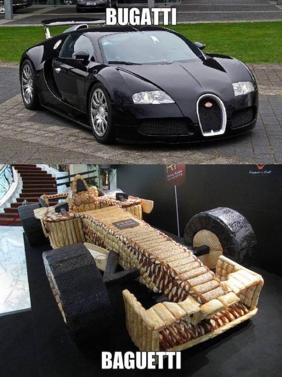 Bugatti or Baguetti Which one do you want