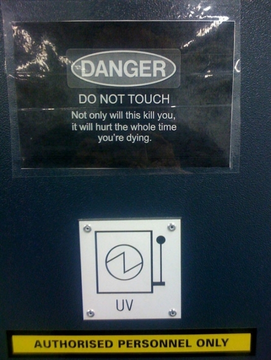 Danger do not touch