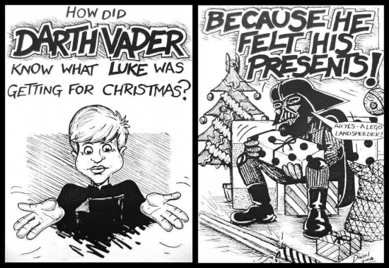 How did Darth Vader know what Luke was getting for Christmas