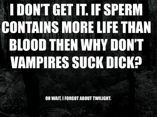 I dont get it if Sperm contactins more life than blood...