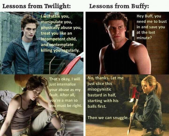 Lessons from Twilight and Buffy