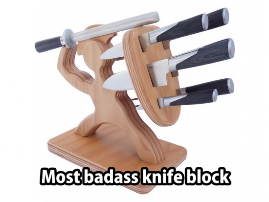 Most badass knife block