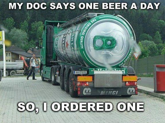 My Doc Says One Beer A Day