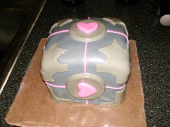Portal Cube Cake