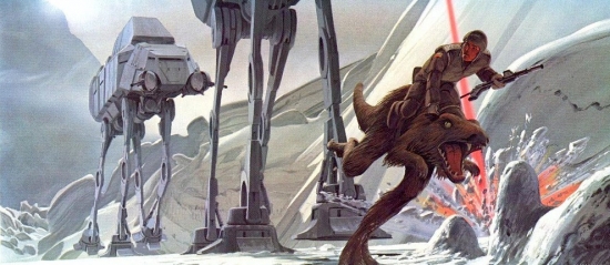 Ralph McQuarrie AT AT on Hoth