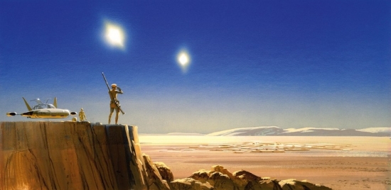 Ralph McQuarrie Looking at Mos Espa