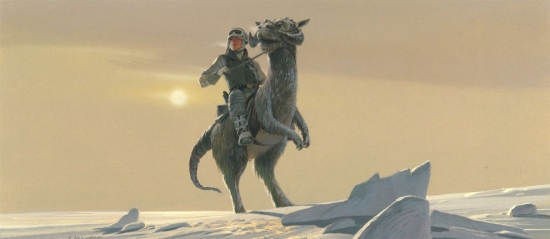 Ralph McQuarrie Luke Skywalker on a Tauntaun