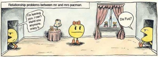 Relationship problems with Mr and Mrs Pacman