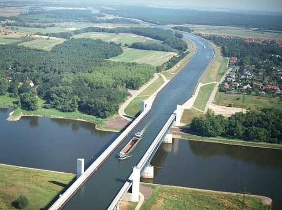 River bridge going over a river