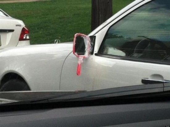 Seems legit way to replace a mirror