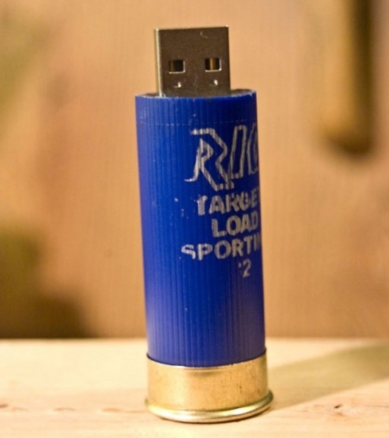 Shot gun shell USB drive