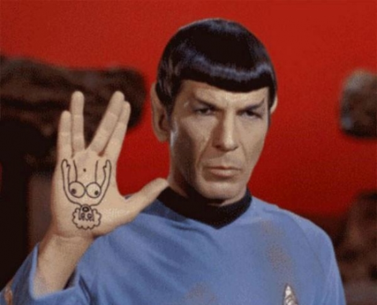 Spock showing us what that sign really means