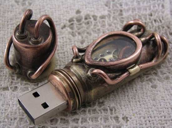 Steampunk USB drive