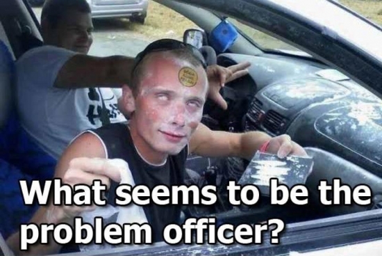 What seems to tbe the problem officer