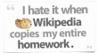 I hate it when Wikipedia...