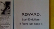 Reward Lost 50 Dollars