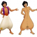 Aladdin without trousers on
