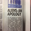 Aliens An Apology.