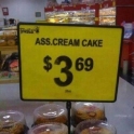 Ass Cream Cake