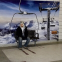 Awesome bench as a chair lift