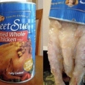 Canned whole chicken
