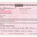 Detention Notice