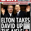 Elton takes David