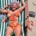 Grandma beach body outfit