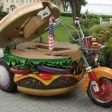 Hamburger Motorcycle Opened