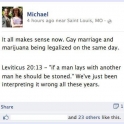 If a man lays with another man he should be stoned