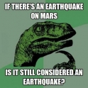 If theres an Earthquake on Mars....