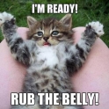 Im ready Rub the belly
