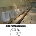 Impressive toilet challenge