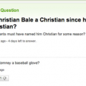 Is Christian Bale A Christian