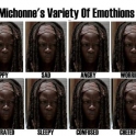 Michonnes variety of emotions
