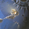 Ralph McQuarrie Y Wing and Death Star
