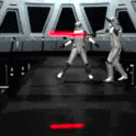 Star Wars Stormtrooper Doing The Limbo