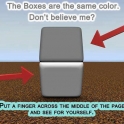 The boxes are the same color