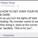 Tip On How To Get Over Your Fear Of The Dark
