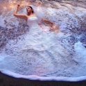 Wedding Dress In The Sea
