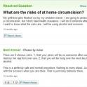 What are the risks of at home circumcision