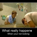 What really happens when your not looking